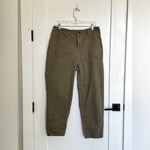 Able army green cotton pants
